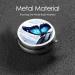 Blue Butterfly Round Pill Box | 3 Compartment Portable Travel Organizer for Pills & Vitamins - Buy Online on GoSupps.com