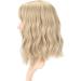 FAELBATY Blonde Bob Wig with Air Bangs | Synthetic Shoulder-Length Curly Wavy Cosplay Wig | Mix Blonde and Gold Color 12 - Buy Online on GoSupps.com