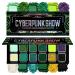 DE'LANCI DE'LANCI Green Eyeshadow Palette Blue Green Makeup Palette with Multichrome Glitter and Matte Finishes 12 Vibrant Colors Holographic Yellow Violet Highly Pigmented