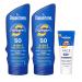 Coppertone Sport Sunscreen Pack Water Resistant Sunscreen Sport Sunscreen Lotion SPF 50 7 Fl Oz Bottle (Pack of 2) + Sport Face Sunscreen Lotion SPF 60+ 2.5 Fl Oz Tube SPF 50 (Pack of 3)