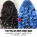 Blue Temporary Hair Color Wax | Non-Greasy Washable Hair Paint for Halloween & Cosplay | Strong Hold for All Day Use - Buy Online on GoSupps.com