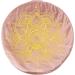 Traditional Tibetan Zafu Meditation Cushion - Soft Velvet with Embroidery - Rose Quartz - Buy Online on GoSupps.com