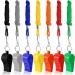 SANNIX 28 Pack Coach Whistles with Lanyard - Plastic and Stainless Steel - Ideal for Basketball, Football, Gyms, and Emergency - Multicolored - 7pcs - Buy Online on GoSupps.com