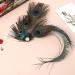 1920s Peacock Feather Hair Clip | Flapper Headpiece for Vintage Style - Buy Online on GoSupps.com