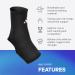 adidas Ankle Support Sleeve - Durable Breathable Training Support for All Fitness Levels - Ergonomic Design - Medium Size Black - Buy Online on GoSupps.com