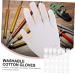 POPETPOP 12 Pairs Washable Cotton Gloves White Cotton Gloves for Stretchable Lining Gloves Cotton Gloves White Gloves Women Grip Gloves for Work Watches Supplies Elasticity 23x13x8.5cm - Buy Online on GoSupps.com