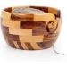 Nagina International Turmeric & Rosewood Yarn Storage Bowl for Crochet & Knitting | Premium Mixed Yarn Organizer for Skeins & Balls | Knitter's Gift (Medium) - Buy Online on GoSupps.com