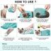WMLBK Adjustable Cat Grooming Bag - Anti-bite Scratch Cat Grooming Bathing Mesh- Cat Washing Bath Bag For Shower Cleaning Ear Medicine Feeding (Green and White) - Buy Online on GoSupps.com