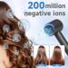 High-Speed Negative Ionic Hair Dryer | 110 000 RPM Professional Blow Dryer with Magnetic Nozzle | Portable Travel Design - Frizz-Free Hair (Grey - Buy Online on GoSupps.com