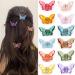 NAISIER Hair Claw Clips Jaw Clips 1.8 inch 24 Pieces Girls Clear Butterfly Hair Clips, Beautiful Butterfly Hair Clips Hair Accessories for Girls and Women.(Small sized,24 pack) Small 24PCS