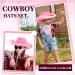 Tarpop 12 Piece Pink Cowboy Hats Set with Paisley Bandanas - Western Cowgirl Party Costume Accessories - Buy Online on GoSupps.com