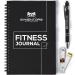 GYMENTORS Fitness Journal A5, 120GSM Paper Workout Journal with Hardcover & Quality Spiral Binding- 120 Days Workout Log for Tracking Progress & Nutrients Preferences- Including Measuring Tape & Pen
