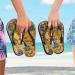 Shop Mnsruu XXL Flip-Flops with Red Roses Cat & Skull Design Perfect for Home Hotel Spa & Travel | Unisex Comfort - Buy Online on GoSupps.com