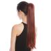 WIG ME UP - YZF-1094S-35 hairpiece braid ponytail comb and ribbon 63 cm long straight red-brown gold-red-brown (35)