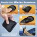Arch Support Inserts for Women | Gel Inserts for Flat Feet & Plantar Fasciitis Relief | Non-Slip Support Pads (Low Height - Black - Buy Online on GoSupps.com