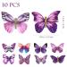 Lurrose 10-Piece Enchanting Butterfly Hair Clips for Kids - Purple 3D Bobby Pins for Girls - Buy Online on GoSupps.com
