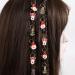 Miaija Christmas Hair Braid Rings Pendants Xmas Hair Braid Ring Xmas Shape DIY Hair Braiding Jewelry for Gift Women Girl Long Hair Accessories (30) - Buy Online on GoSupps.com