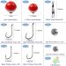 160pcs Fishing Bobbers Tackle Kit with Assorted Hooks & Terminal Tackle - Trout, Catfish, Panfish - Buy Online on GoSupps.com