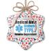 NEONBLOND Medical Alert Christmas Ornament - Blue Diabetic Insulin Dependant Type 1 - Red White Blue Xmas - Buy Online on GoSupps.com