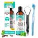 GuruNanda Dual Barrel Oxyburst Mouthwash - Coconut Peppermint Oil Pulling for Fresh Breath and Healthy Teeth & Gums - Buy Online on GoSupps.com