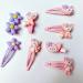 VTELI 8 Pcs kawaii hair clips featuring cute cartoon fox designs  cute hair clips  animal hair clips  suitable for women and girls  and available in pink. These clips make meaningful birthday gifts