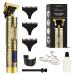 Professional Hair Trimmers, Hair Clippers T Liner t outliner Trimmer for Men t9 Vintage line up Detailer Electric Cordless Barber Trimmer 0mm Bald Head Beard Trimmer edgers Clippers (Gold)