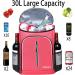 Forich Waterproof Soft Cooler Backpack - Insulated Leak Proof Portable Bag for Work, Travel, Beach, Camping - Watermelon Red - Buy Online on GoSupps.com
