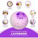 7Leaves Nature Lavender Premium Bath Bomb - Large 6oz All-Natural Fizzies for Relaxing Bubble Bath - Handmade Skin Moisturizer Gift for Birthday, Mother's Day, Valentine's, Anniversary, Christmas - Buy Online on GoSupps.com