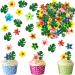 Catelves 80 pieces of eating paper Tortendeko Tortendendeko edible edible tortendendeko tortendendeko flowers edible edible flowers for cake edible flowers tortendeko for Hawaii jungle tortendeko wedding