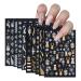 Christmas Nail Stickers 10 Sheets Christmas Nail Art Stickers & Decals Self-Adhesive (Christmas Nail Stickers B)