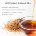 100% Pure Organic Sesame Oil - Cold Pressed Ayurvedic Massage Oil for Skin & Hair Care - 1000 ml (1L) Certified Natural - Buy Online on GoSupps.com