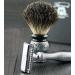 DE Safety Razor & Black Badger Hair Brush - Premium Men's Shaving Set with Antique Design - Buy Online on GoSupps.com