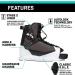 Ronix District Stage 2 Wakeboard Boots 7.5-11.5 White/Black - High Performance Wakeboard Boots - Buy Online on GoSupps.com