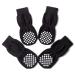 AKOPAWON anti-slip socks Dogs Katzen socks 4 pieces of paw protection detention socks for inside pet dog cat socks with rubber reinforcement S-4XL suitable for dogs from 1-36 kg 5xl for over 36 kg W-black 3xl