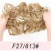 Vlasy Messy Bun Hair Piece Curly Wavy Scrunchies Extension Updo Synthetic Chignon F27/613# 60g - Buy Online on GoSupps.com