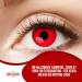 Shop Red Devil Colored Contact Lenses | 3-Month Soft Lenses for Carnival Cosplay & Halloween - Party Factory - Buy Online on GoSupps.com