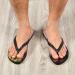 Mnsruu Magical Space Wolf Starry Flip Flops & Slippers for Men & Women | Stylish Travel & Home Sandals - Buy Online on GoSupps.com