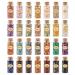 QUEFE 28pcs Different Crystals and Healing Stone, Crystals Chips Set for Witchcraft, Gemstone Bottles Chip Stones Set Healing Protection Spiritual Gemstones for Witchcraft Decor and Crystal Decor