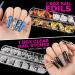 FANDAMEI Nail Art Decorations & Brushes Set - Dotting Tools, 54 Sheets Water Transfer Stickers, Striping Tape, Foils, Rhinestones, Tweezer & Scissors - Buy Online on GoSupps.com