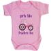 Hippowarehouse Girls Like Tractors Too Baby Vest Bodysuit (Short Sleeve) Boys Girls