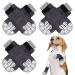 Pupeck dog socks Pfot protection anti slide outdoor indoor 3 pair dog shoes for small medium large dogs summer heat protection paws protection pads with handles for older dogs hardwood floors Large (pack of 6) gray (rot)