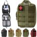Buy Bituor Waterproof Tactical First Aid Pocket Kit - Molle EMT Pouch for Camping Travel & Adventure (Green) - Buy Online on GoSupps.com