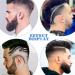 Beard Stencil & Comb Set - Perfect Beard Shaping Tool for Goat Beards Sideburns & Symmetrical Contours | 2 Pieces in Brown & Black - International Shipping Available - Buy Online on GoSupps.com