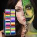 Face Makeup Kit Adult Body Paint - Water-Based Smear-Resistant Washable 12 Grids with Markers and Brushes for Women Girls Parties Halloween Sports and - Buy Online on GoSupps.com