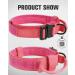 Joyal Tactical Dog Collar | Large Dog Collar with Handle & QR Code | Bright Pink XL - Durable & Stylish - Buy Online on GoSupps.com