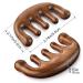 Premium Wooden Massage Comb | Wide Tooth Sandalwood Head Massage Tool for Acupuncture & Gua Sha | Unisex Hair Care - Buy Online on GoSupps.com