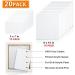 Shuttle Art Stretched Canvas 20 PCS Value Pack - 5x7 and 8x10 Inches - 100% Cotton Primed White Canvases for Painting - Ideal for Acrylic, Oil, and Pouring Techniques - Buy Online on GoSupps.com