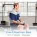 Pure Enrichment WeightedWarmth 3-in-1 Back & Neck Heating Pad - 3 Heat Settings, 3 Massage Speeds, 2.6 lbs Weighted Pressure - 32 x 24 - Plush Fabric, Dry/Moist Heat - Relief for Back Pain - Buy Online on GoSupps.com