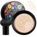 Mushroom head air cushion CC cream beauty cream exo too mushroom air pillow cc cream foundation cover concealer make-up moisturizing brightening pigment liquid fination women (B-hell white)