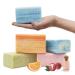 Australian Botanical Soap Pure Plant Oil Soaps 6.6 oz Sea Salt with Ocean Minerals Vitamin C with Valencia Orange Lemongrass with Lemon Myrtle Pink Lychee Vegan-Friendly Variety Pack of 4 Vegan-Friendly Variety Pa...